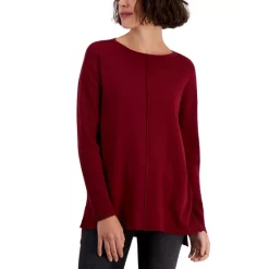Best Pirce 🔥 Style & Co 👩 Women's Brushed Knit Crewneck Top, Created For Macy's Hammock 🤩