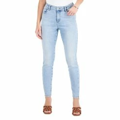 Best Pirce ✔️ INC International Concepts 👩 Women's Mid-Rise Skinny 👖 Jeans, Created For Macy's Light Indigo 🔔
