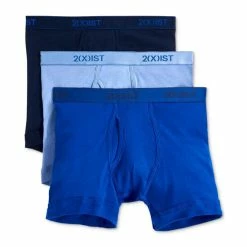 Cheap 🔔 2(x)ist Men's Underwear, Essentials Boxer Brief 3 Pack Black/grey 😍