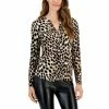Best Pirce 🤩 INC International Concepts 👩 Women's Print Zip-Pocket Top, In Regular & Petite, Created For Macy's Ombre Cheetah 🔥