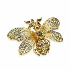 Coupon 🤩 Charter Club Gold-Tone Crystal Bee Pin, Created For Macy's 🔔
