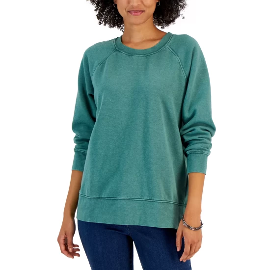 Promo π Style & Co π© Women's Fleece Sweatshirt, Created For Macy's Camo Daze π - Image 3