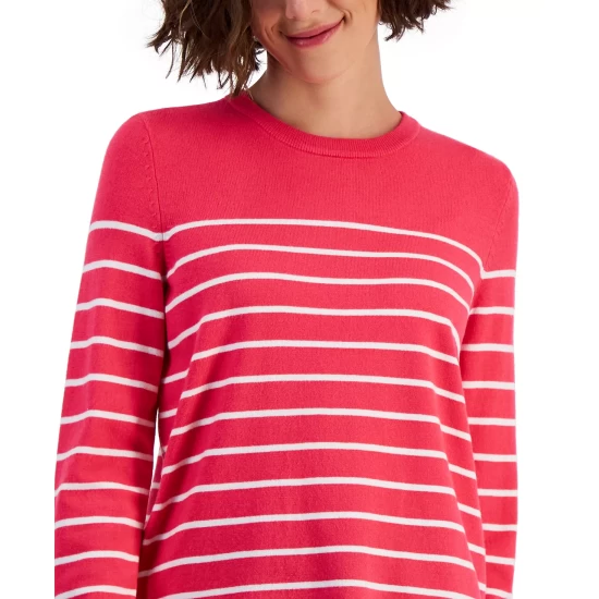 Coupon 🎉 Style & Co Petite Sherpa Tunic Pullover, Created For Macy's White Plaid 💯