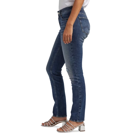 Best deal ๐ Silver ๐ Jeans Co. ๐ฉ Women's Elyse Straight Leg ๐ Jeans Indigo ๐ - Image 4