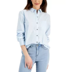 Flash Sale 🤩 Style & Co Cuffed Denim Bermuda Shorts, Created For Macy's Dreamscape 🎉