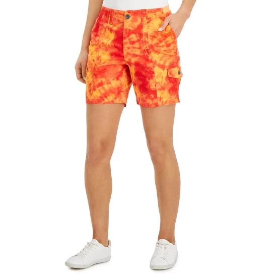 Flash Sale โ๏ธ Style & Co ๐ฉ Women's Printed Cargo Shorts, Created For Macy's Diamond Neutral ๐ - Image 3