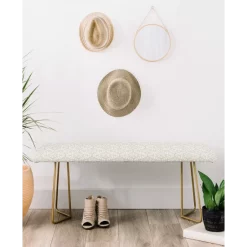 Hot Sale 🛒 Deny Designs Little Arrow Design Co Monochrome Grid Bench Black 🎉