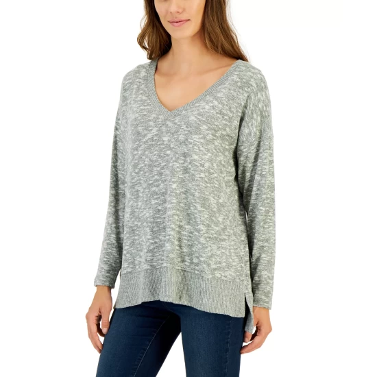 Best Pirce ⭐ Style & Co 👩 Women's Curvy Destructed Girlfriend 👖 Jeans, Created For Macy's Menagerie Wash 🛒 - Image 5