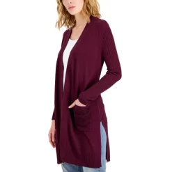 Budget 🤩 Style & Co Petite Waffle Cowlneck Sweater, Created For Macy's Grey Combo 👏